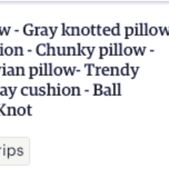 Small Heather Gray Handmade Knot Pillow - Picture 9 of 10